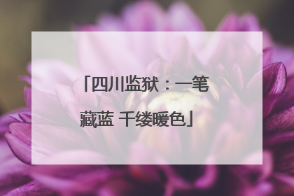四川监狱：一笔藏蓝 千缕暖色