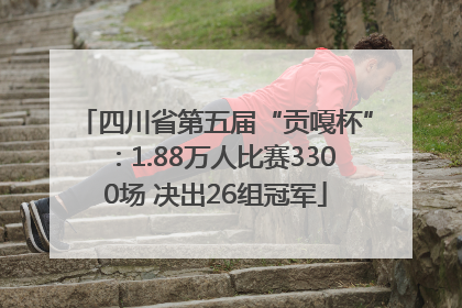 四川省第五届“贡嘎杯”：1.88万人比赛3300场 决出26组冠军