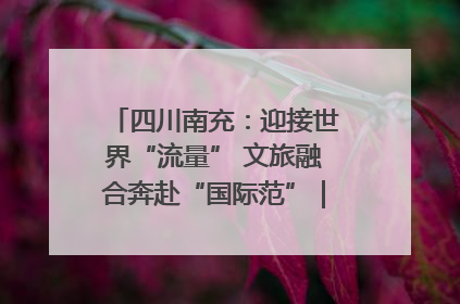 四川南充：迎接世界“流量” 文旅融合奔赴“国际范”｜话锦绣·说安逸