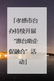 孝感市台办持续开展“惠台助企促融合”活动