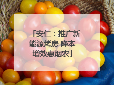 安仁：推广新能源烤房 降本增效惠烟农