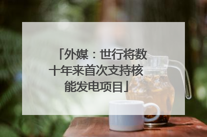 外媒：世行将数十年来首次支持核能发电项目