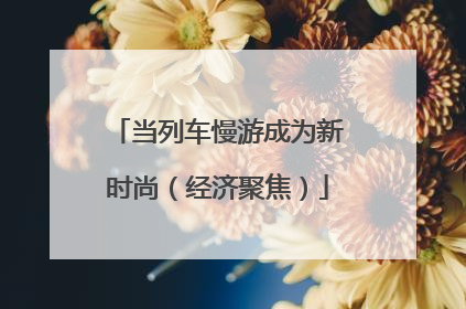 当列车慢游成为新时尚（经济聚焦）