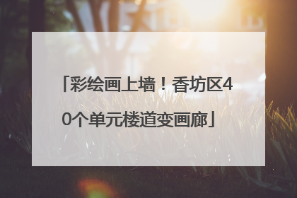 彩绘画上墙！香坊区40个单元楼道变画廊