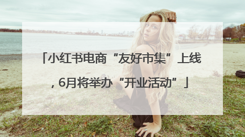 小红书电商“友好市集”上线，6月将举办“开业活动”