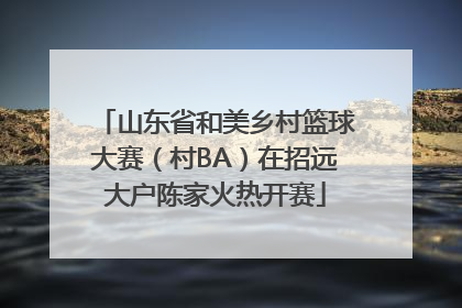 山东省和美乡村篮球大赛（村BA）在招远大户陈家火热开赛