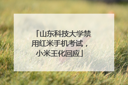 山东科技大学禁用红米手机考试，小米王化回应
