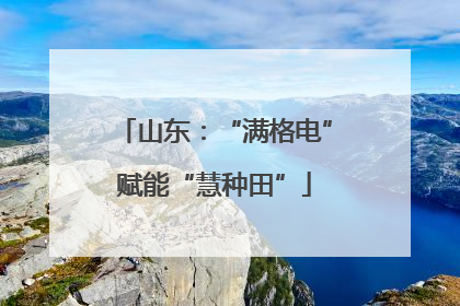 山东：“满格电”赋能“慧种田”