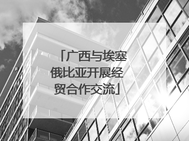 广西与埃塞俄比亚开展经贸合作交流