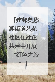 建邺莫愁湖街道艺苑社区在社企共建中开展“红色之旅”