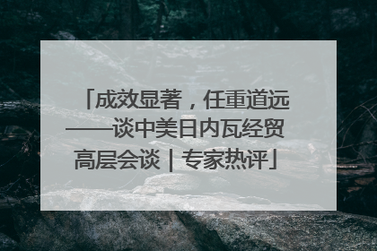 成效显著，任重道远——谈中美日内瓦经贸高层会谈｜专家热评