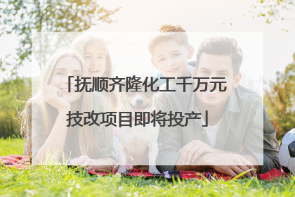 抚顺齐隆化工千万元技改项目即将投产
