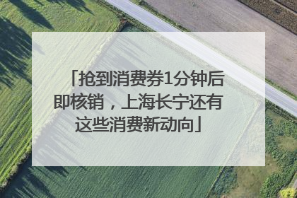 抢到消费券1分钟后即核销，上海长宁还有这些消费新动向