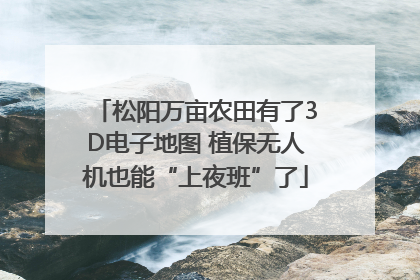 松阳万亩农田有了3D电子地图 植保无人机也能“上夜班”了