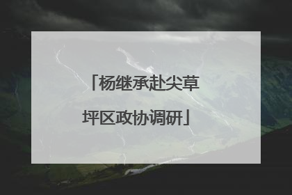 杨继承赴尖草坪区政协调研