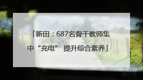 新田：687名骨干教师集中“充电” 提升综合素养