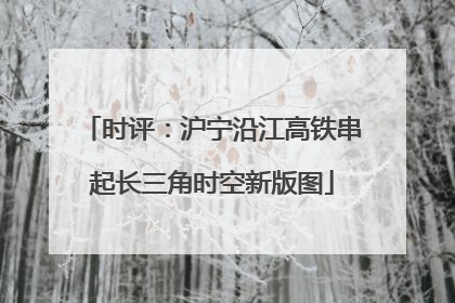 时评：沪宁沿江高铁串起长三角时空新版图