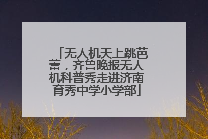 无人机天上跳芭蕾，齐鲁晚报无人机科普秀走进济南育秀中学小学部
