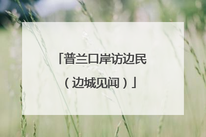 普兰口岸访边民（边城见闻）