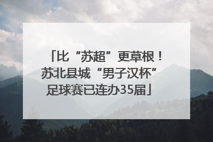 比“苏超”更草根！苏北县城“男子汉杯”足球赛已连办35届