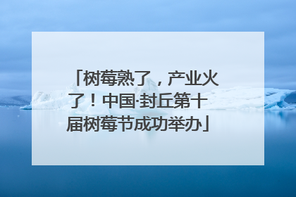 树莓熟了，产业火了！中国·封丘第十届树莓节成功举办