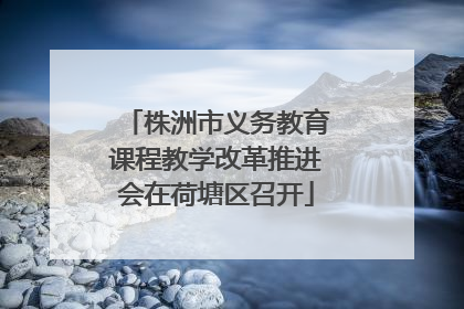 株洲市义务教育课程教学改革推进会在荷塘区召开
