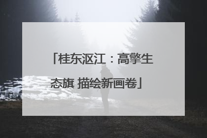 桂东沤江:高擎生态旗 描绘新画卷