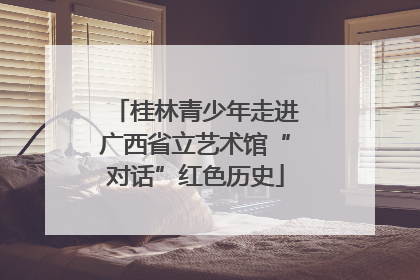 桂林青少年走进广西省立艺术馆“对话”红色历史