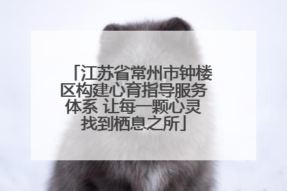 江苏省常州市钟楼区构建心育指导服务体系 让每一颗心灵找到栖息之所