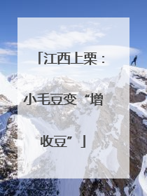 江西上栗：小毛豆变“增收豆”