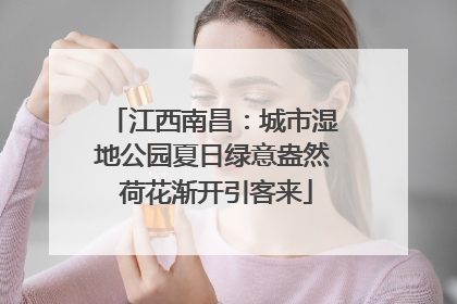 江西南昌：城市湿地公园夏日绿意盎然 荷花渐开引客来