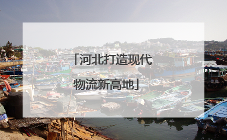 河北打造现代物流新高地