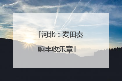 河北：麦田奏响丰收乐章