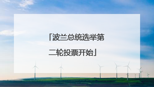 波兰总统选举第二轮投票开始