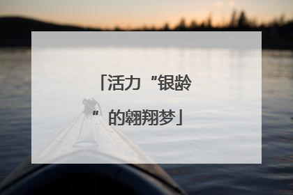 活力“银龄”的翱翔梦