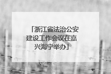 浙江省法治公安建设工作会议在嘉兴海宁举办