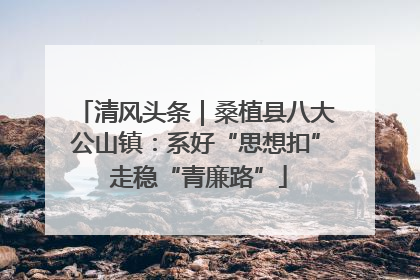 清风头条｜桑植县八大公山镇：系好“思想扣” 走稳“青廉路”
