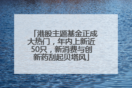 港股主题基金正成大热门，年内上新近50只，新消费与创新药刮起贝塔风