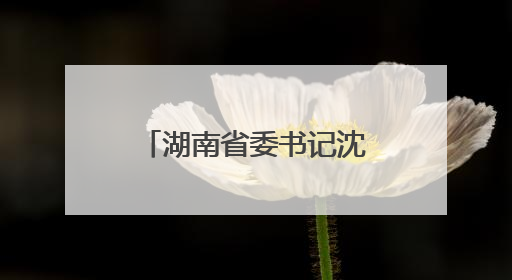 湖南省委书记沈晓明：以猛药去疴的决心坚决刹住违规吃喝歪风