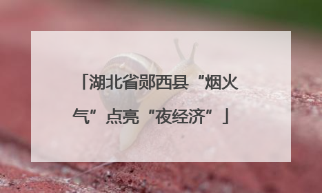 湖北省郧西县“烟火气”点亮“夜经济”