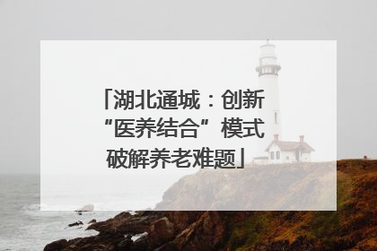 湖北通城：创新 “医养结合”模式 破解养老难题