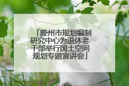 滕州市规划编制研究中心为退休老干部举行国土空间规划专题宣讲会