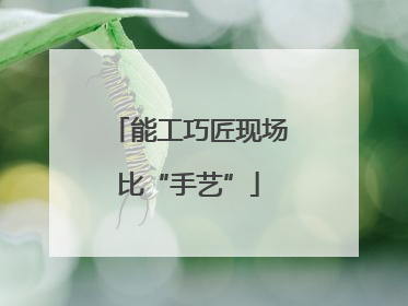 能工巧匠现场比“手艺”