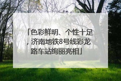 色彩鲜明、个性十足，济南地铁8号线彩龙路车站绚丽亮相
