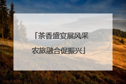 茶香盛宴展风采 农旅融合促振兴