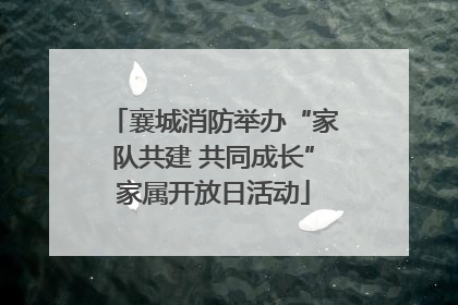 襄城消防举办“家队共建 共同成长”家属开放日活动