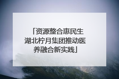 资源整合惠民生 湖北柠月集团推动医养融合新实践