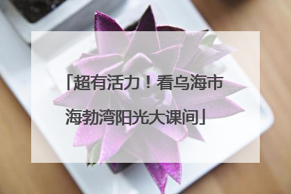 超有活力！看乌海市海勃湾阳光大课间