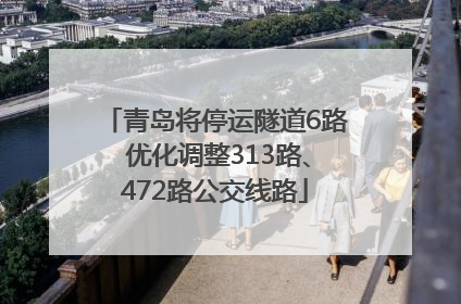 青岛将停运隧道6路 优化调整313路、472路公交线路