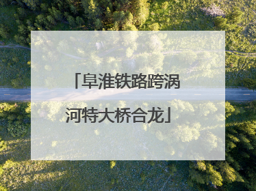 阜淮铁路跨涡河特大桥合龙